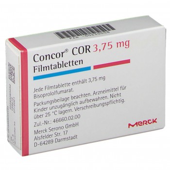 Конкор Кор (Concor Cor) 3.75 мг, 28 таблеток
