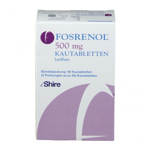 Найнижча ціна Фосренол 500 мг, 90 таблеток Купити Фосренол 500 мг ціна