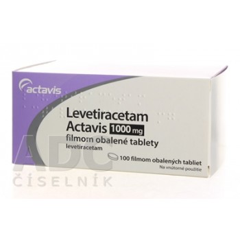 Леветирацетам Actavis 1000 мг, 100 таблеток
