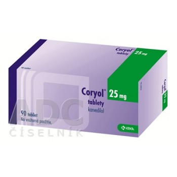 Коріол (Coryol) 25 мг, 90 таблеток