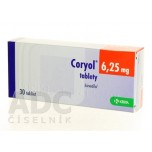 Коріол (Coryol) 6.25 мг, 30 таблеток