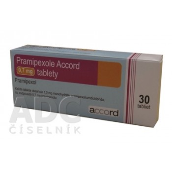 Праміпексол Аккорд 0.7 мг, 30 таблеток
