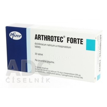 Артротек Форте 75 мг/200 мкг, 30 таблеток