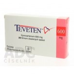 Теветен (Teveten) 600 мг, 28 таблеток