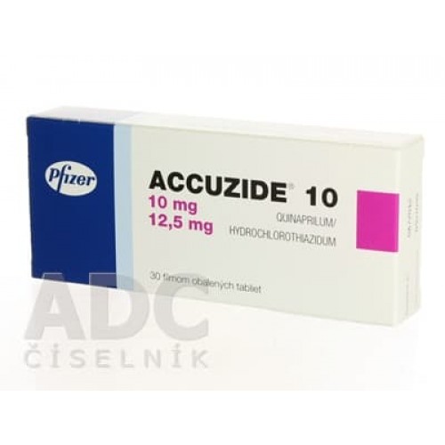 Найнижча ціна Аккузид 10 мг/12.5 м Купити Аккузид 10 мг/12.5 мг ціна
