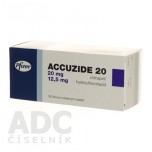 Аккузид (ACCUZIDE) 20 мг/12.5 мг, 100 таблеток