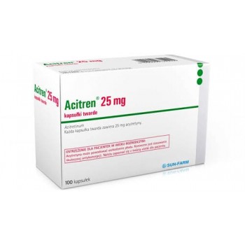 Ацитрен (Acitren) 25 мг, 100 капсул
