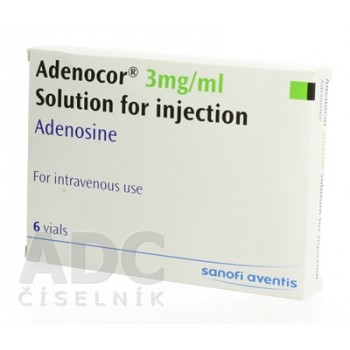 Аденокор (Adenocor) 3 мг/мл 2 мл, 6 флаконів