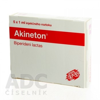 Акінетон розчин для ін'єкцій 5 мг/мл по 1 мл, 5 ампул
