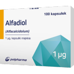 Альфадіол (Альфакальцидол) 1 мкг, 100 капсул