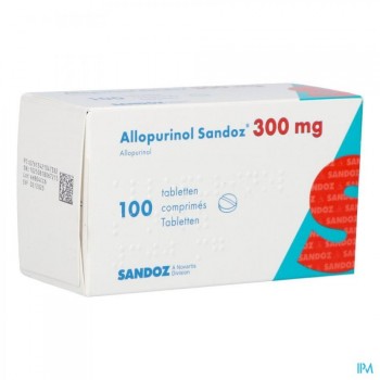 Алопуринол (Alopurinol) Сандоз 300 мг, 100 таблеток