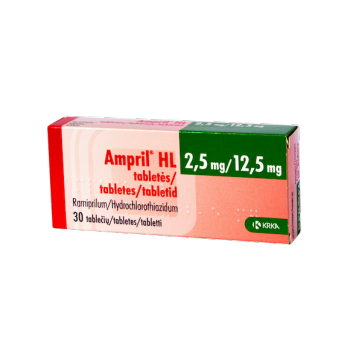 Амприл HL 2.5 мг/12.5 мг, 30 таблеток