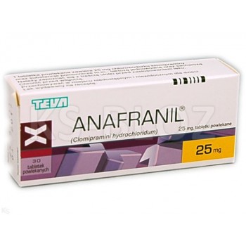 Анафраніл (Anafranil) Тева 25 мг, 30 таблеток