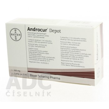 Андрокур Депо (Androcur Depot) 300 мг/3 мл по 3мл, 3 ампули