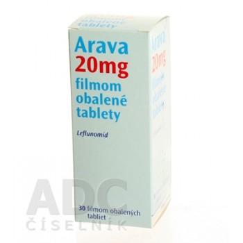Арава (Arava) 20 мг, 30 таблеток