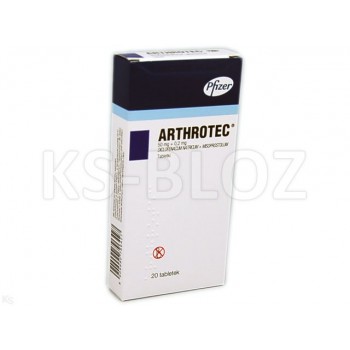 Артротек (Arthrotec) 50 мг/200 мкг, 20 таблеток