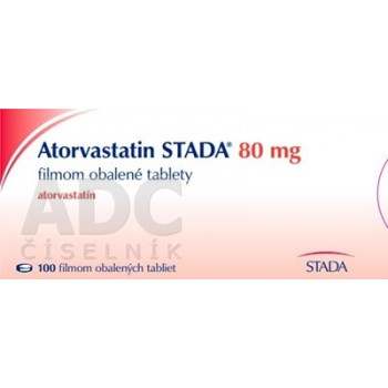 Аторвастатин СТАДА 80 мг, 100 таблеток