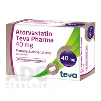 Аторвастатин Тева Фарма 40 мг, 30 таблеток