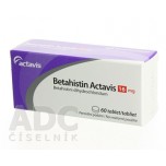 Бетагістин (Betahistin) Actavis 16 мг, 60 таблеток