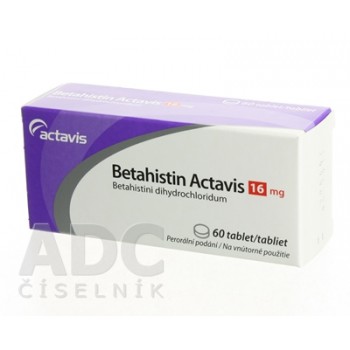 Бетагістин (Betahistin) Actavis 16 мг, 60 таблеток
