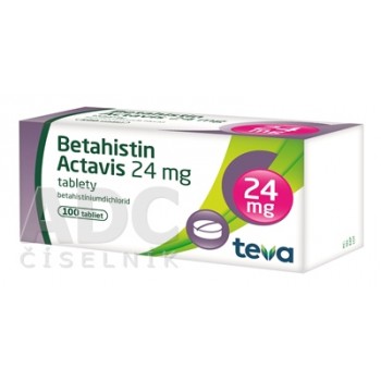 Бетагістин (Betahistin) Actavis 24 мг, 100 таблеток