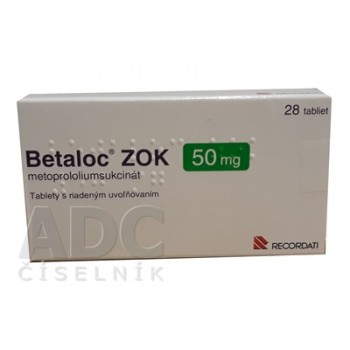 Беталок ЗОК (Betaloc ZOK) 50 мг, 28 таблеток