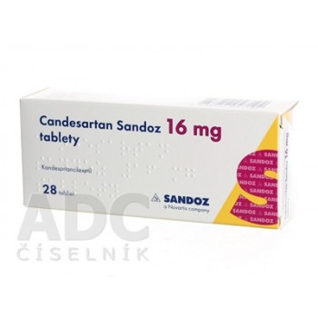 Кандесартан (Candesartan) Sandoz 16 мг, 28 таблеток