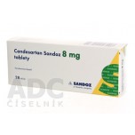 Кандесартан Sandoz 8 мг, 28 таблеток