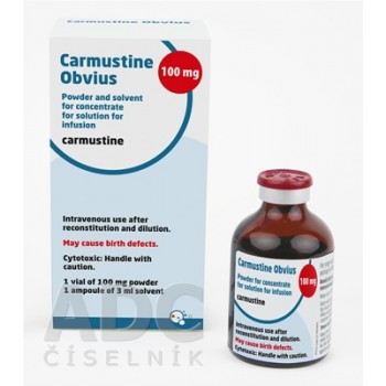 Кармустин (Carmustine) Obvius 100 мг/3 мл, 1 флакон