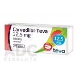 Карведилол Тева 12.5 мг, 30 таблеток