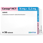 Карзап HCT (Carzap) 16 мг/12.5 мг, 56 таблеток