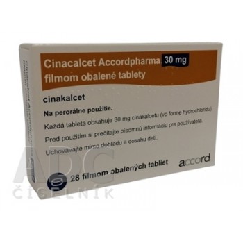 Цинакальцет (Cinacalcet) Accord 30 мг, 28 таблеток