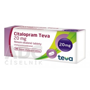 Циталопрам (Citalopram) Teva 20 мг, 30 таблеток