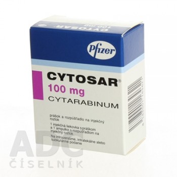 Цитозар (Cytosar) 100 мг ліофілізат р/для ін'єкцій 5 мл, 1 флакон