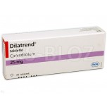 Дилатренд (Dilatrend) 25 мг, 30 таблеток