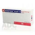 Диротон Плюс (Diroton plus) 10 мг/12.5 мг, 30 таблеток