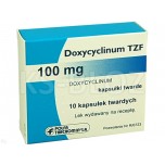 Доксициклін (Doxycyclinum) TZF Polfa 100 мг, 10 капсул