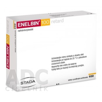 Енелбін 100 Ретард (Enelbin 100 Retard) 100 мг, 100 диспергованих таблеток