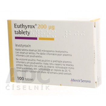 Еутирокс (Euthyrox) 200 мкг, 100 таблеток