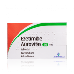 Езетиміб Aurovitas 10 мг, 28 таблеток