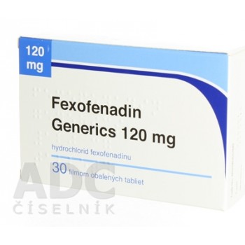 Фексофенадин (Fexofenadin) Generics 120 мг, 30 таблеток