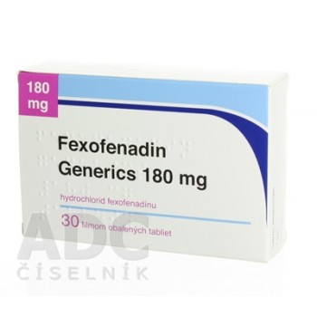 Фексофенадин (Fexofenadin) Generics 180 мг, 30 таблеток