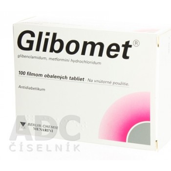 Глібомет (Glibomet) 2.5 мг/400 мг, 100 таблеток