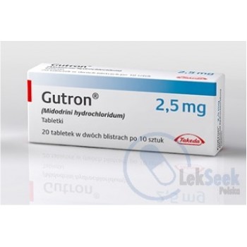 Гутрон (Gutron) 2,5 мг, 20 таблеток