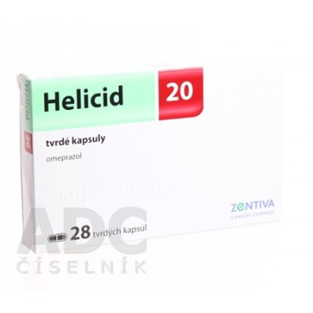 Хеліцид (Helicid) 20 мг, 28 капсул