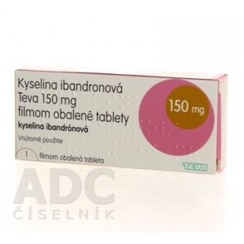 Ібандронова кислота Тева 150 мг, 1 таблетка