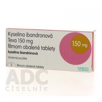 Ібандронова кислота Тева 150 мг, 3 таблетки