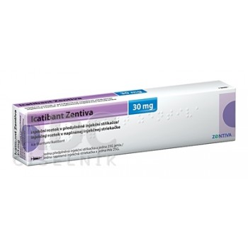 Ікатібант Zentiva 30 мг 3 мл р/для ін'єкцій, 1 попередньо заповнений шприц