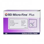 Іголки для інсулінових шприц-ручок BD PEN micro-fine plus 0.25 x 5 мм, 100 шт