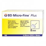 Іголки для інсулінових шприц-ручок BD PEN micro-fine plus 0.30 x 8 мм, 100 шт